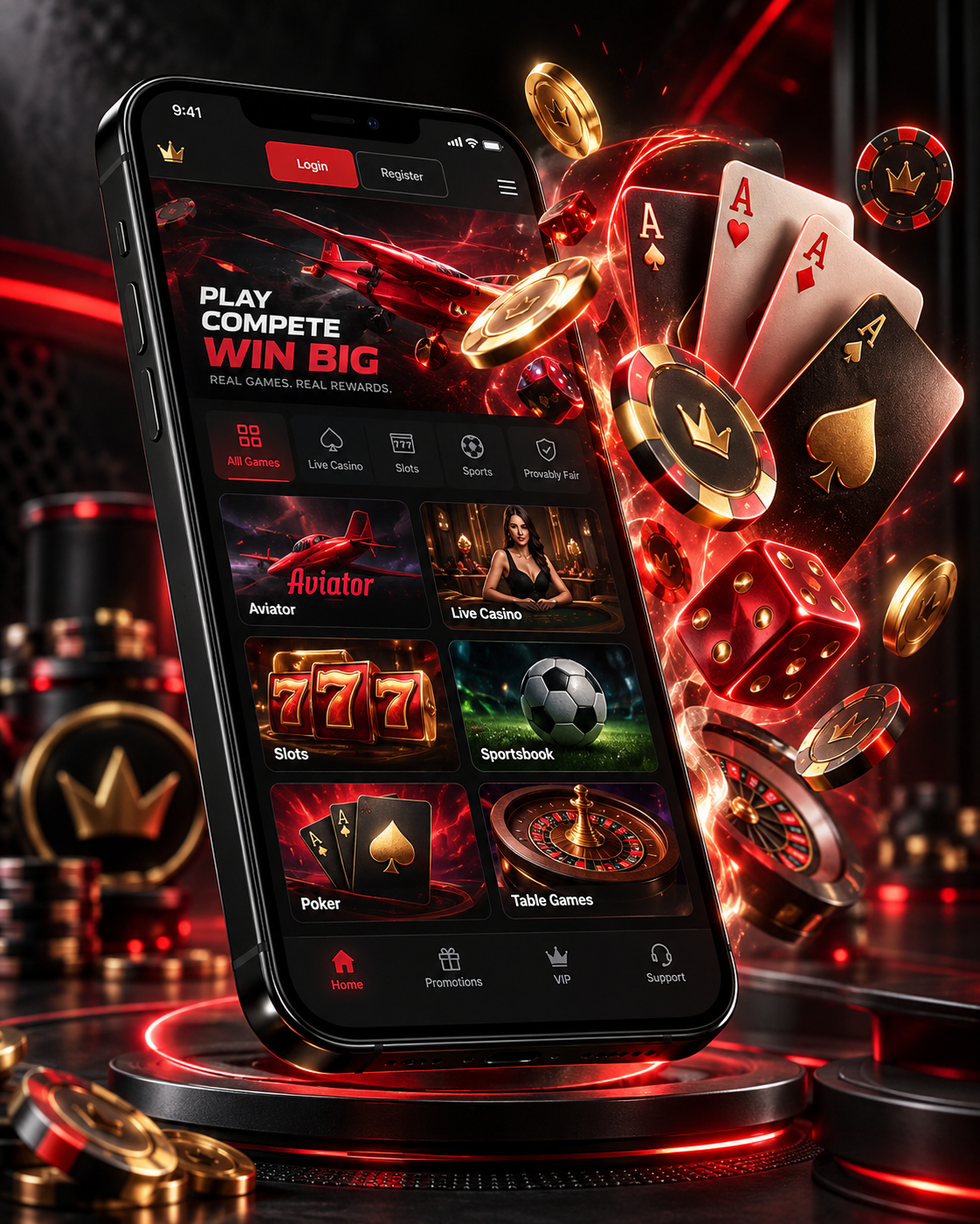 IC7.COM Competition Games Soft mobile interface and APK app showcase