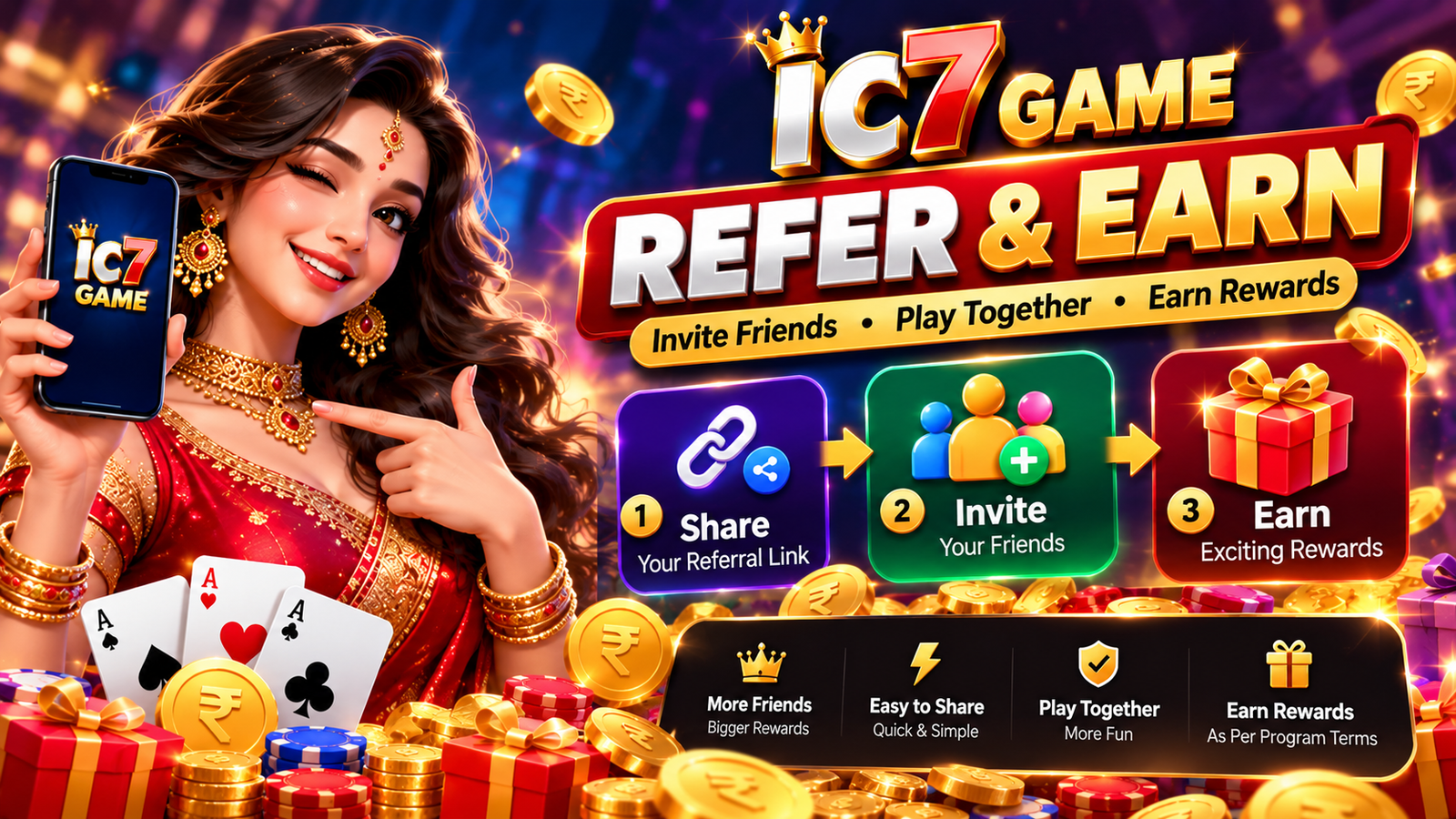 Earn Rewards From Referrals: How the IC7 Game Referral Program Works